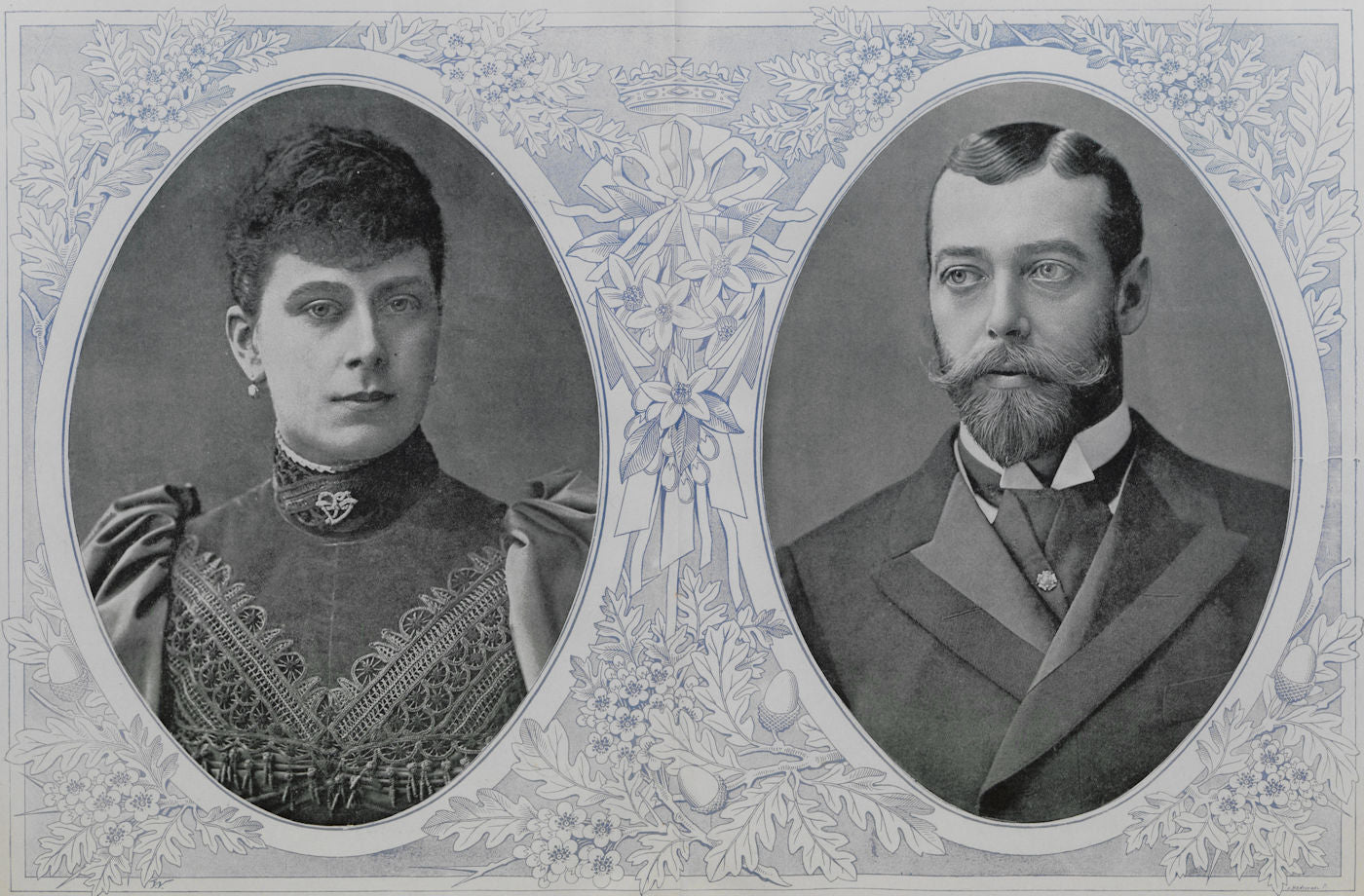 The Duke & Duchess of York (Princess Mary of Teck). Later King George V 1893